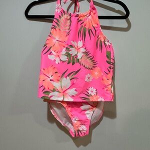 The Children's Place Pink Floral Kids Bikini